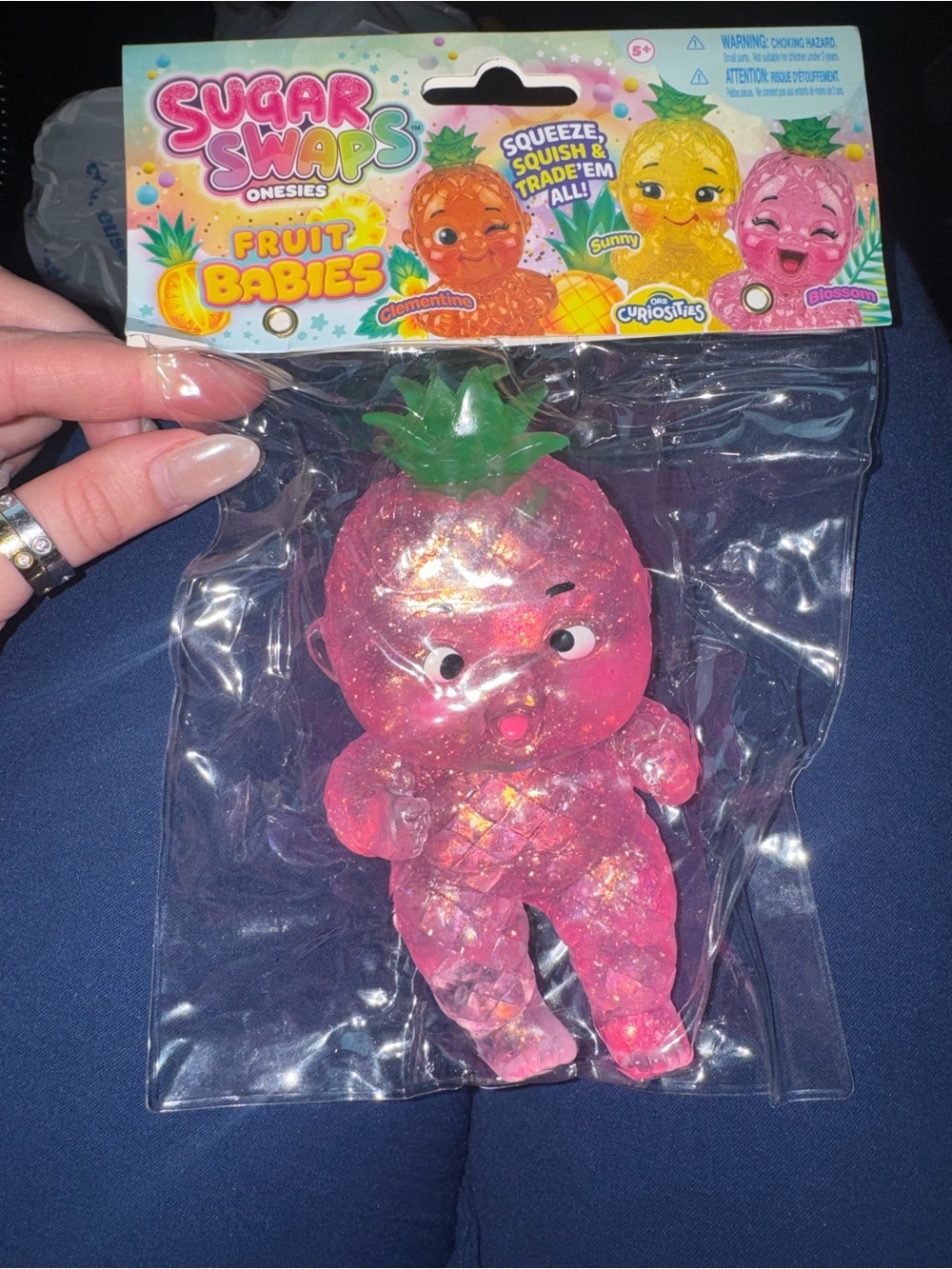 Sugar Swaps Fruit Babies Pink Pineapple Squeeze Toy